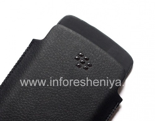 Photogallery for Isikhumba Case-pocket BlackBerry 9900 / 9930/9720, Black, ukuthungwa Large Black plastic logo product