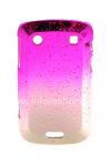 Photo 1 — Plastik tas-cover "Raindrops" untuk BlackBerry 9900 / 9930 Bold Sentuh, berwarna merah muda