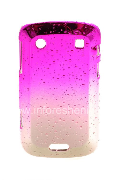 Photogallery for كيس من البلاستيك غطاء &quot;قطرات المطر&quot; لبلاك بيري 9900/9930 Bold تاتش, وردي product