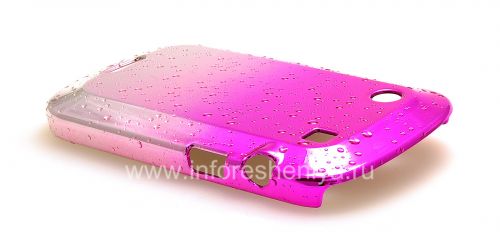 Photogallery for كيس من البلاستيك غطاء &quot;قطرات المطر&quot; لبلاك بيري 9900/9930 Bold تاتش, وردي product