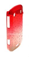 Photo 4 — Plastik tas-cover "Raindrops" untuk BlackBerry 9900 / 9930 Bold Sentuh, merah