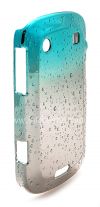 Photo 3 — Plastik tas-cover "Raindrops" untuk BlackBerry 9900 / 9930 Bold Sentuh, pirus