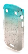 Photo 4 — Plastik tas-cover "Raindrops" untuk BlackBerry 9900 / 9930 Bold Sentuh, pirus