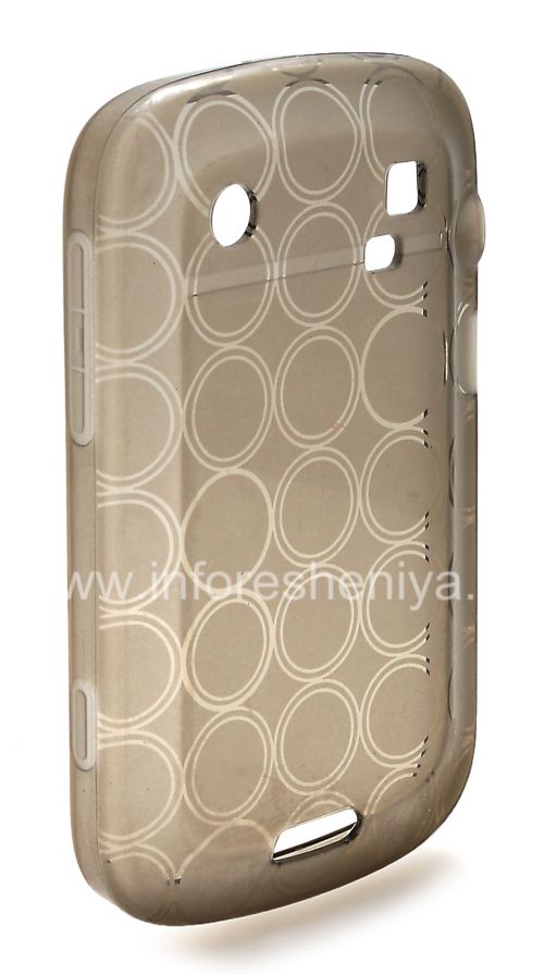 Photogallery for Silicone Case dikemas dengan pola &quot;Rings&quot; untuk BlackBerry 9900 / 9930 Bold Sentuh, abu-abu product