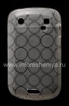 Photo 1 — সিলিকন কেস BlackBerry 9900 / 9930 Bold টাচ জন্য প্যাটার্ন "রিং" সঙ্গে বস্তাবন্দী, সাদা