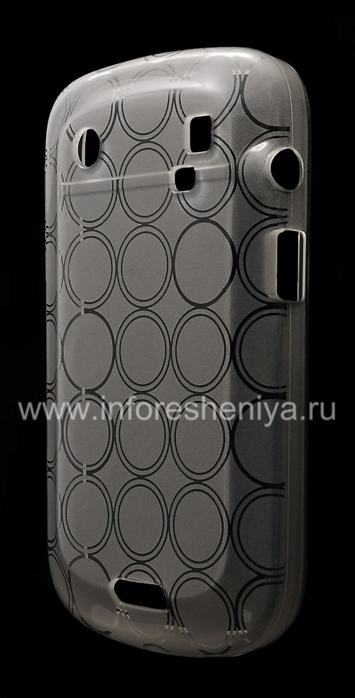 Photogallery for Silicone Case dikemas dengan pola &quot;Rings&quot; untuk BlackBerry 9900 / 9930 Bold Sentuh, putih product