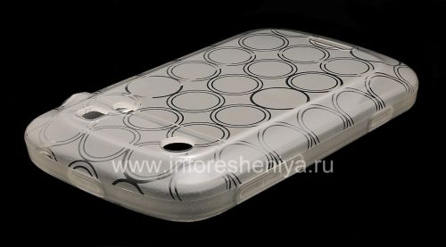 Photogallery for Silicone Case dikemas dengan pola &quot;Rings&quot; untuk BlackBerry 9900 / 9930 Bold Sentuh, putih product