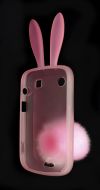 Photo 10 — Rabito Silicone Case untuk kompak BlackBerry 9900 / 9930 Bold Sentuh, merah muda transparan