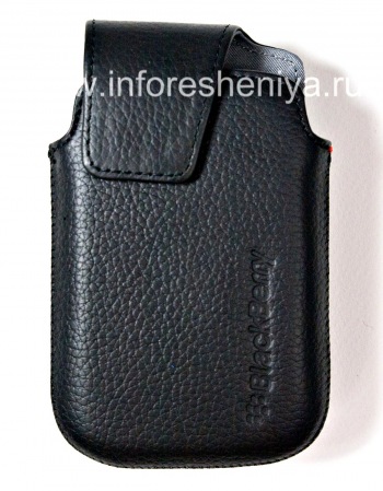 Kasus kulit asli dengan klip Kulit Swivel Holster untuk BlackBerry 9900 / 9930/9720