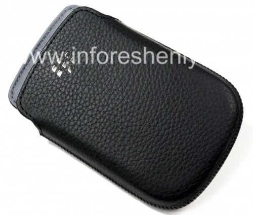 Photogallery for Cuir d&#39;origine Case-poche Pocket en cuir pour BlackBerry 9900/9930/9720, Noir (Black) product