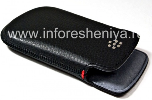 Photogallery for Cuir d&#39;origine Case-poche Pocket en cuir pour BlackBerry 9900/9930/9720, Noir (Black) product