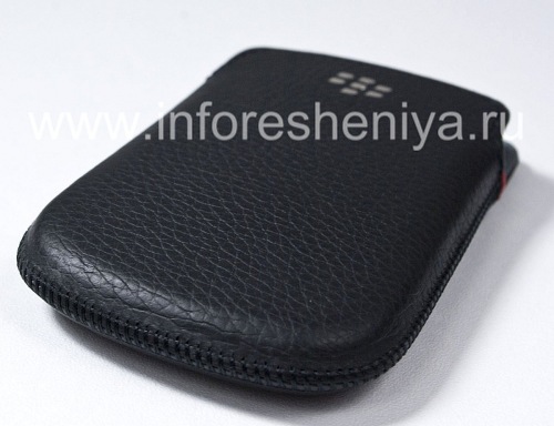 Photogallery for Cuir d&#39;origine Case-poche Pocket en cuir pour BlackBerry 9900/9930/9720, Noir (Black) product