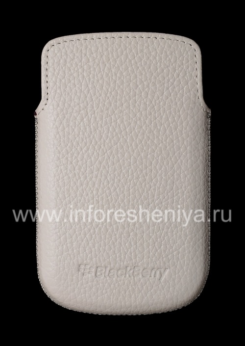 Photogallery for Cuir d&#39;origine Case-poche Pocket en cuir pour BlackBerry 9900/9930/9720, White (Blanc) product