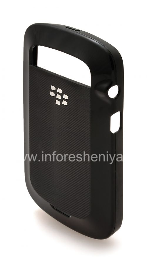 Photogallery for La cubierta de plástico original, cubre Carcasa Dura BlackBerry 9900/9930 Bold Touch, Negro (Negro) product