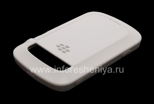 Photogallery for La cubierta de plástico original, cubre Carcasa Dura BlackBerry 9900/9930 Bold Touch, Caucásica (blanca) product