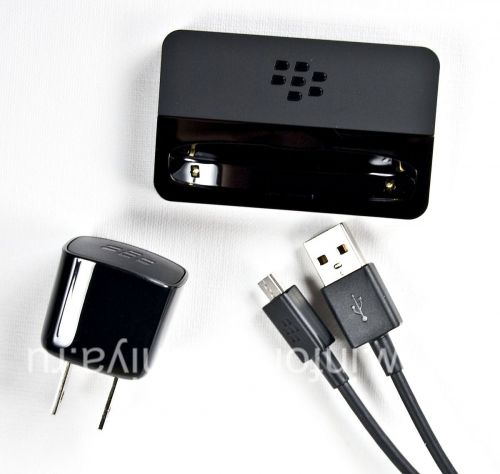 Photogallery for Original desktop charger &quot;Glass&quot; Carging Pod Bundle for BlackBerry 9900/9930 Bold Touch, The black product