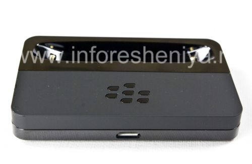Photogallery for Original desktop charger &quot;Glass&quot; Carging Pod Bundle for BlackBerry 9900/9930 Bold Touch, The black product