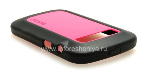 Photogallery for ブラックベリー9900/9930 Bold Touch用プラスチックインサートのIncipio DuroSHOT DRXで密封し、企業のシリコンケース, ブラック/フクシア（ブラック/ピンク） product
