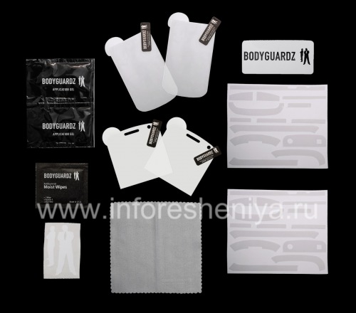 Photogallery for Ultraprochnyh set perusahaan film pelindung transparan untuk layar dan perumahan BodyGuardz UltraTough Clear Skin (2 set) untuk BlackBerry 9900 / 9930 Bold Sentuh, jelas product