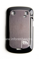 penutup plastik perusahaan, tutup dengan aluminium inlay Case-Mate Barely Ada Brushed Aluminium Kasus untuk BlackBerry 9900 / 9930 Bold Sentuh, Black (hitam)