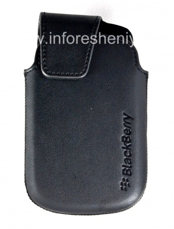 Kasus kulit asli dengan klip matte Kulit Swivel Holster untuk BlackBerry 9900 / 9930/9720