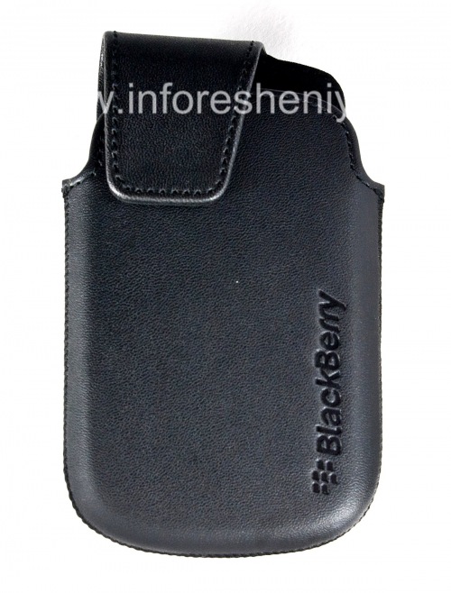 Photogallery for BlackBerry 9900 / 9930/9720 জন্য ক্লিপ ম্যাট চামড়া সুইভেল খাপ সঙ্গে মূল চামড়া কেস, কালো product