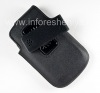 Photo 2 — Kasus kulit asli dengan klip matte Kulit Swivel Holster untuk BlackBerry 9900 / 9930/9720, hitam