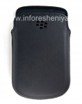 The original leather case pocket-matte Leather Pocket for BlackBerry 9900/9930/9720, Black