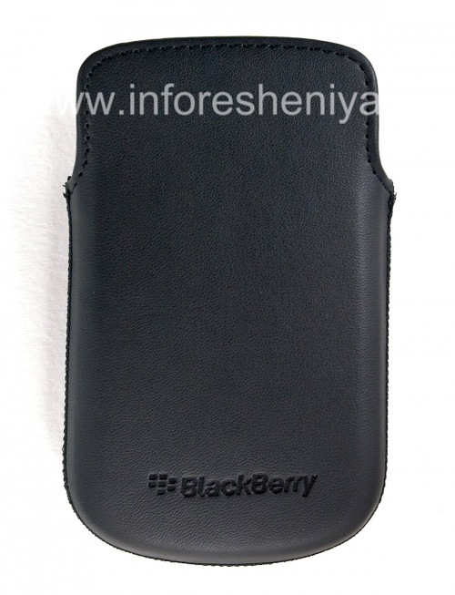 Photogallery for The original leather case pocket-matte Leather Pocket for BlackBerry 9900/9930/9720, Black product