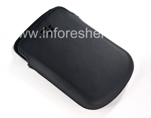 Photogallery for The original leather case pocket-matte Leather Pocket for BlackBerry 9900/9930/9720, Black product
