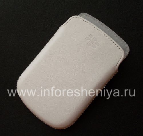 Photogallery for The original leather case pocket-matte Leather Pocket for BlackBerry 9900/9930/9720, White product