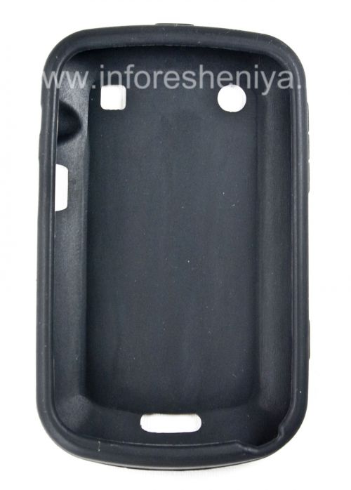 Photogallery for تحمل الحل سيليكون حالة لبلاك بيري 9900/9930 Bold تاتش, أسود (أسود) product