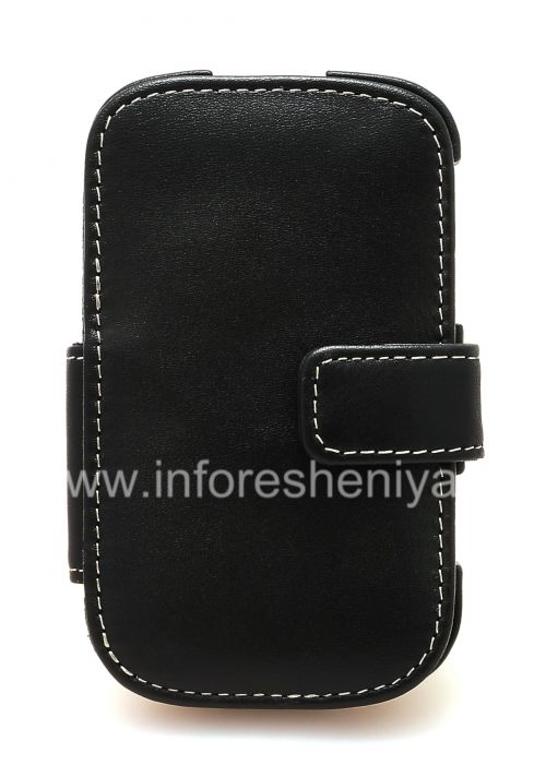 Photogallery for স্বাক্ষর চামড়া কেস হস্তনির্মিত Monaco ফ্লিপ BlackBerry 9900 / 9930 Bold টাচ জন্য / বই প্রকার চামড়া কেস, ব্ল্যাক (কালো), অনুভূমিক খোলার (বই) product