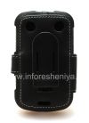 Photo 2 — Signature Leather Case handmade Monaco Flip / Book Type Leather Case for BlackBerry 9900/9930 Bold Touch, Black (Black), Horizontal opening (Book)