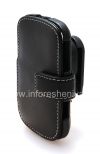 Photo 5 — Signature Leather Case handmade Monaco Flip / Book Type Leather Case for BlackBerry 9900/9930 Bold Touch, Black (Black), Horizontal opening (Book)