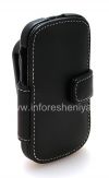 Photo 9 — Signature Leather Case handmade Monaco Flip / Book Type Leather Case for BlackBerry 9900/9930 Bold Touch, Black (Black), Horizontal opening (Book)