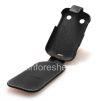 Photo 8 — Signature Leather Case handmade Monaco Flip / Book Type Leather Case for BlackBerry 9900/9930 Bold Touch, Black (Black), vertically opening (Flip)