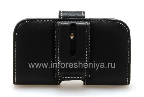 Watch photogallery Photogallery for Firma de cuero clip de mano Caso bolsillo Monaco Vertical / Horisontal Funda Tipo de piel para BlackBerry 9900/9930 Bold Touch, Negro (Negro), Landscape (Horizontal) product
