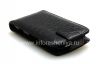 Photo 8 — kasus penutup kulit dengan membuka vertikal untuk BlackBerry 9850 / 9860 Torch, Hitam "Buaya"
