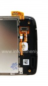 Photo 5 — El montaje de la pantalla LCD original con pantalla táctil y el panel frontal para BlackBerry 9850/9860 Torch, Negro, pantalla de tipo 001/111