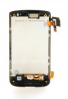 Photo 2 — The original LCD screen assembly with touch-screen and front panel for BlackBerry 9850/9860 Torch, Black, screen type 002/111
