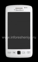 لمس الشاشة (شاشة لمس) في التجميع مع اللوحة الأمامية للبلاك بيري 9850/9860 Torch, أبيض