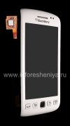 Photo 4 — Touch-Screen (Touchscreen) in der Baugruppe mit der Frontplatte für Blackberry 9850/9860 Torch, Weiß