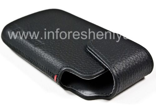 Photogallery for Caso de cuero original de desembolso de bolsillo de cuero para BlackBerry 9850/9860 Torch, Negro product