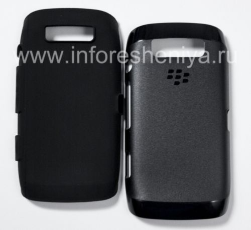 Photogallery for Skin Case prime initiale durcis pour BlackBerry 9850/9860 Torch, Noir / noir (noir / noir) product