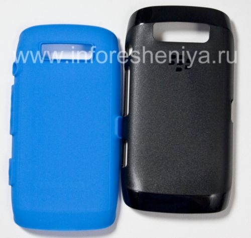 Photogallery for Skin Case prime initiale durcis pour BlackBerry 9850/9860 Torch, Noir / Bleu (Noir / Bleu) product