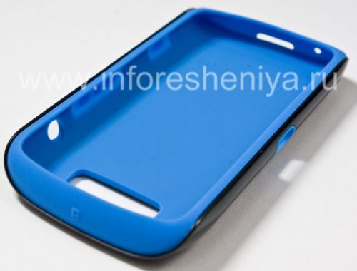 Photogallery for Skin Case prime initiale durcis pour BlackBerry 9850/9860 Torch, Noir / Bleu (Noir / Bleu) product