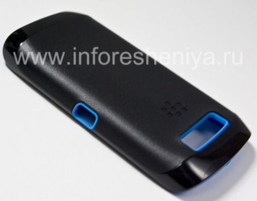 Photogallery for Skin Case prime initiale durcis pour BlackBerry 9850/9860 Torch, Noir / Bleu (Noir / Bleu) product