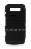Photo 1 — La cubierta de plástico original, cubrir Carcasa Dura BlackBerry 9850/9860 Torch, Negro (Negro)