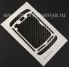 Photo 2 — Firma textura conjunto de protectores de pantalla y el cuerpo BodyGuardz Armor para BlackBerry 9850/9860 Torch, Textura Negro "fibra de carbono"